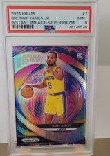 2024-25 Panini Prizm - Instant Impact Bronny James #7 Silver Prizm (RC)
