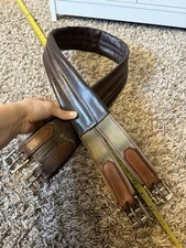 46” Brown Synthetic Leather English Girth