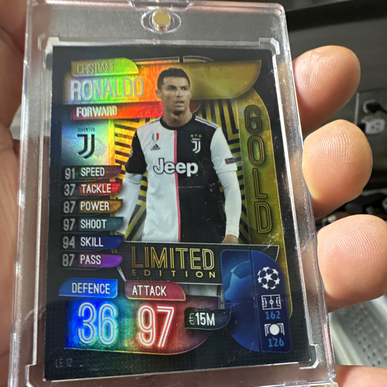 Topps Match Attax UEFA Champions League Cristiano Ronaldo Juventus LE12 Limited