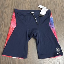 Size 36 M Men s Nike Swim Jammer Trunks US Olympic Team USA Hydrastrong NWT New