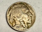 1930 XF full-horn Indian Head BUFFALO NICKEL. Exact coin shown. #q1