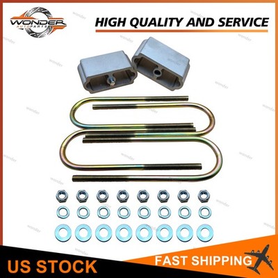 3'' Drop Lowering Blocks u Bolts Complete Kit for 55-1957 Chevy Belair Nomad New