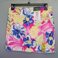 NWT Rafaella Feminine Skort Women's Medium Short Lined Floral Pencil Workwear