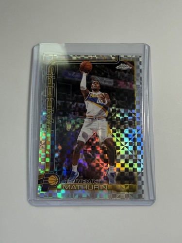 2025-2026 Topps Chrome Update Bennedict Mathurin X-Fractor  #133 Indiana Pacers