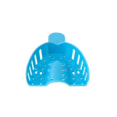 12Pc Dental Impression Trays Plastic Perforated Denture Large Upper Dynarex 2220