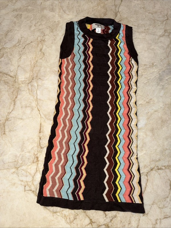 Missoni for Target Girls Color Zig Zag Perfect Fall Sweater Dress Size Small EUC