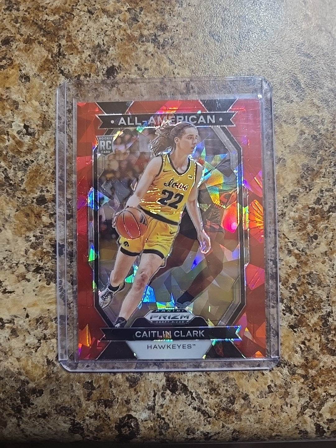 2024 Prizm Draft Picks - All-American Caitlin Clark #23 Red Ice Prizm (RC)