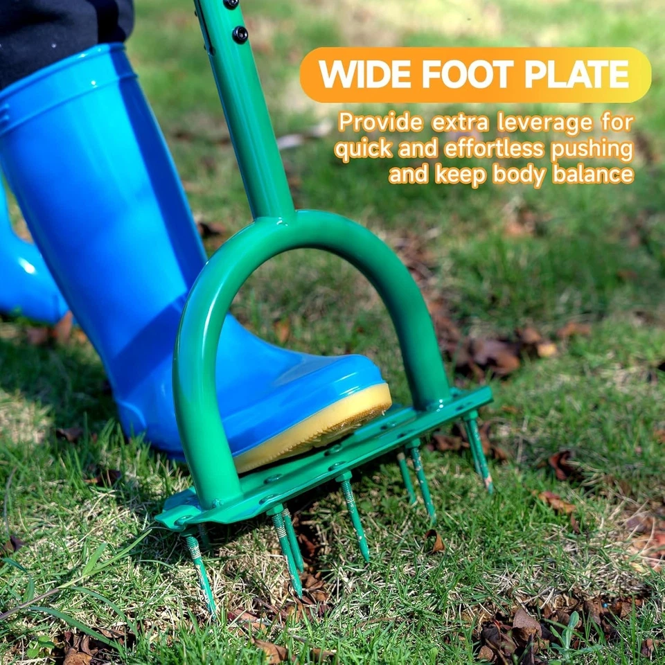 Herramienta de aireador de césped manual con 13 picos de suelo Foto 4 de 4