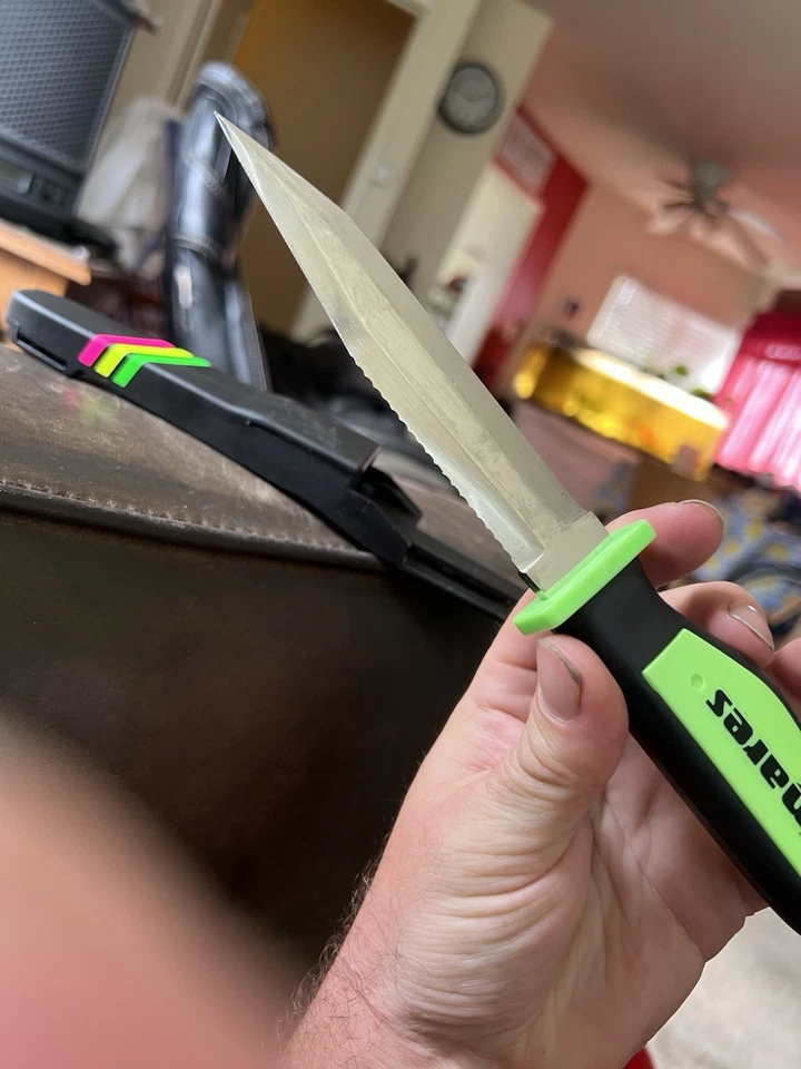 Cuchillo de buceo Mares con cubierta funda de cinturón equipo utilitario de emergencia Foto 3 de 3