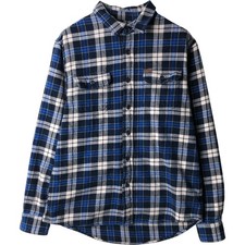Used Orvis long-sleeved flannel check shirt men's size M equivalent