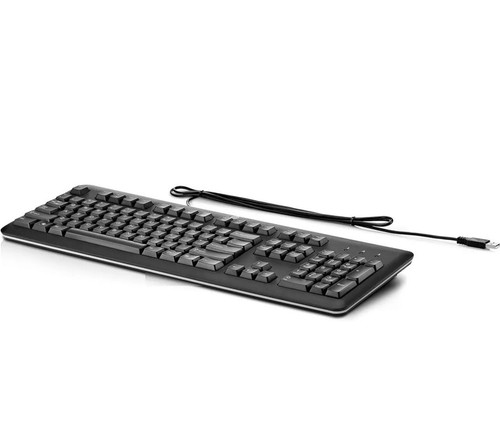 HP Promo Wired USB Keyboard UK QWERTY Black QY776AT#ABU - 第 1/1 張圖片