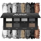 Black Smoky Eye Shadow Palette 8Color, Dark Grey Smokey Eyeshadow for Goth Ma...