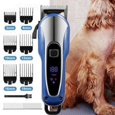 Pro Silent Pet Clippers Cordless Dog Clipper Hair Shaver Grooming Trimmer Set UK