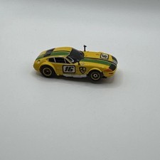 Aurora Afx G-Plus 16 Ferrari Daytona Coupe Yellow HO Slot Car - Works 