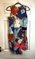 Women’s ASOS Floral Multicoloured Patchwork Dress UK Size 10