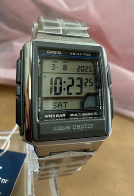 CASIO WAVE CEPTOR Radio Clock Super Illuminator Type WV-59RD-1AJF