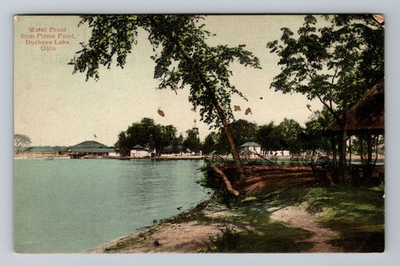 #ad Buckeye Lake OH Ohio Water Front Buckeye Lake Antique Vintage Postcard $0.99