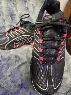 Nike Womens Shox Navina Women Size 9.5  Black Pink Sparkle BENEFITS CHARITY NICE