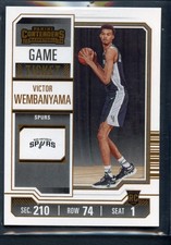 Bronze Game Ticket Victor Wembanyama Rookie 2023-24 Contenders #11 RC Spurs SP