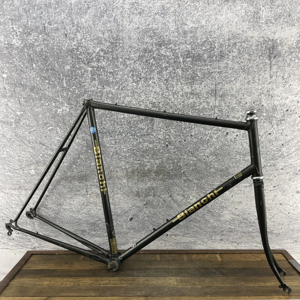 Vintage Bianchi Road Bike Frame 63cm Columbus Italy Lugged 700c