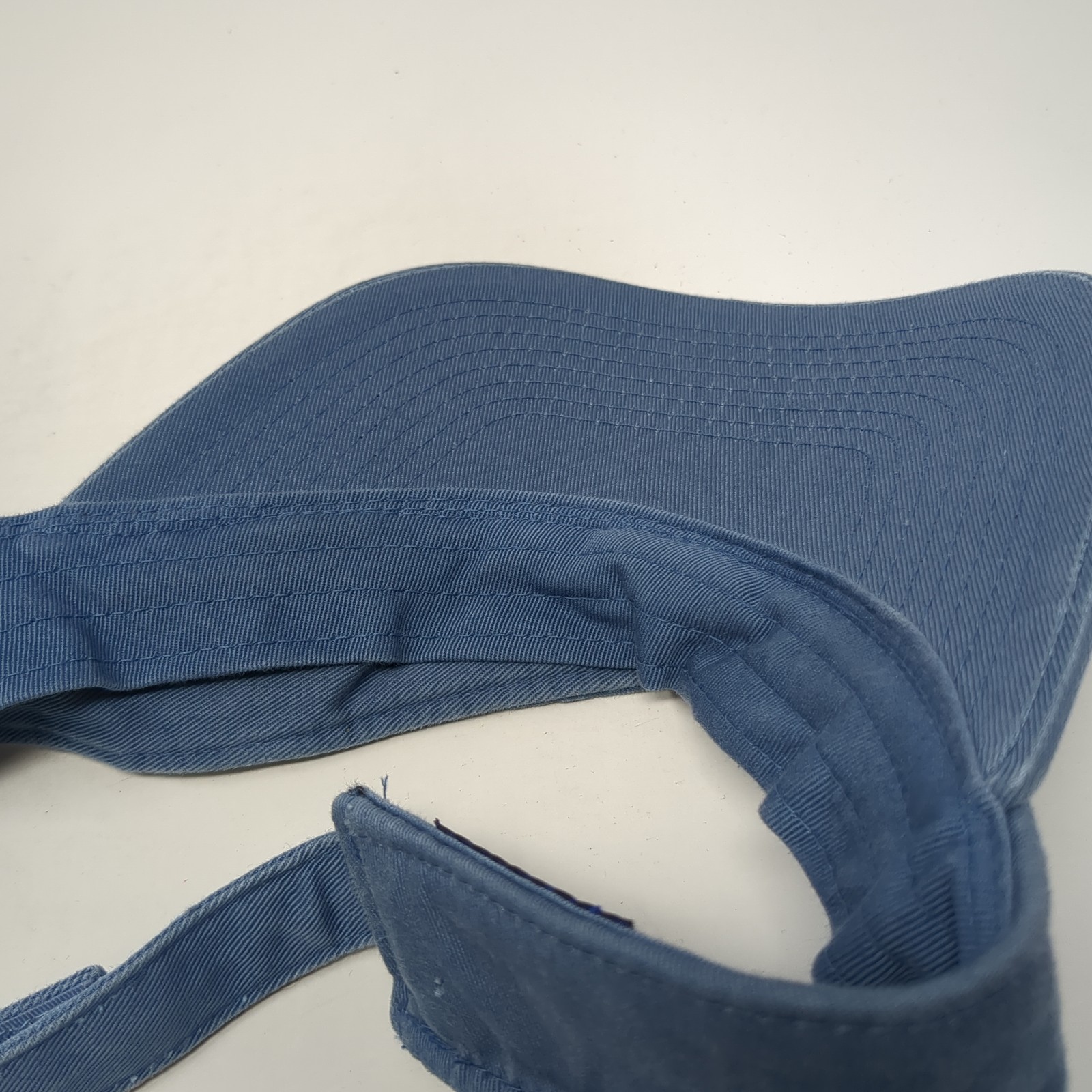 Unbranded Strapback Visor Hat Solid Blue One Size… - image 8
