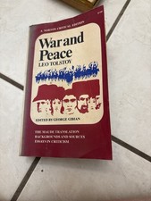 First Edition Norton Critical War and Peace by Leo Tolstoy Vintage 1960