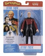NOBLE COLLECTION BENDYFIGS STAR TREK Captain Picard 7" Action FIGURE