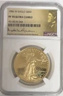 1986W Eagle Gold $50 PF 70 Ultra Cameo Coin NGC
