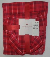 New Charter Club 2pc Cotton Flannel Pajama Set Women  s US Size M