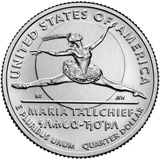 2023 P Maria Tallchief, American Women Series Uncirculated From US Mint roll.