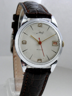 GORGEOUS GENTS MIR Peace Rare watch early VOSTOK WF ChChZ Soviet Russian USSR