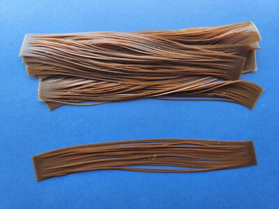 10 silicone Skirt Tabs  Brown  T66 Fish Lure Spinnerbait Jig Buzz Bass Tackle