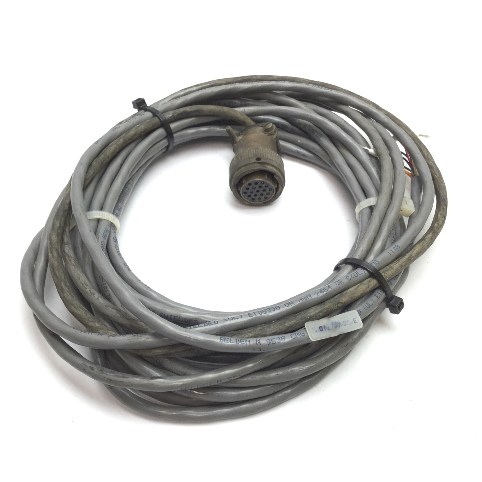Parker 71-011777-25-C Zeta Motor Drive Cable, 19-Pin Round to Flying Leads, 25'
