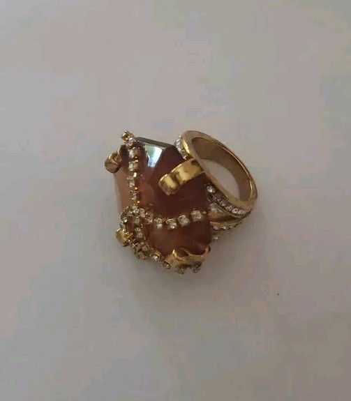 Erickson Beamon Rocks Statement Ring w/ Paved Cry… - image 5