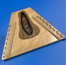 TK O'Brien's Door Harp Chime Wooden Mountain Man of The North Face Wizard