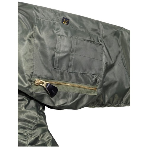 Rothco USAF Bomber Jacket Mens XL MA-1 USAF Green Zip Reversible mil-j-6141 - Picture 14 of 18