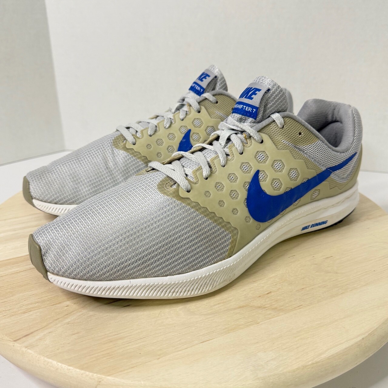 SAOLA Scarpe da corsa Nike Downshifter 7 uomo 852459 003 platino cobalto taglia 11 5