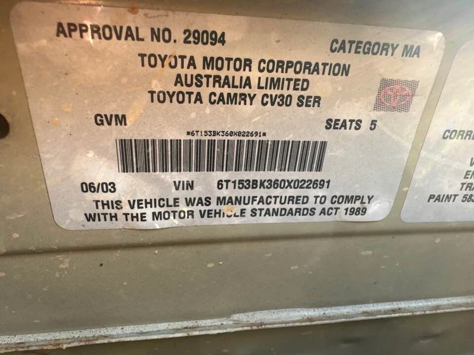 2006-2011 Toyota Camry Aurion XV40 Interior Clock Replacement 06-11 #B503 - image 3 of 4