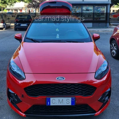 C.M.S Design Black Plastic Eyebrows to fit FORD FIESTA MK8 Eyelids/Light ST/TDCI