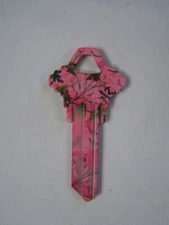 Real Tree Paradise Pink Schlage SC1 house key blank.