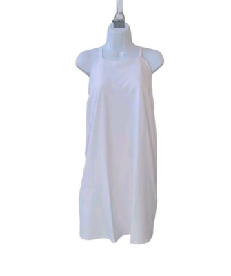 madewell flex fitness dress Satin Fitted Halter Neck Wedding Dress with Draped Hip – Think Bridal main image 1