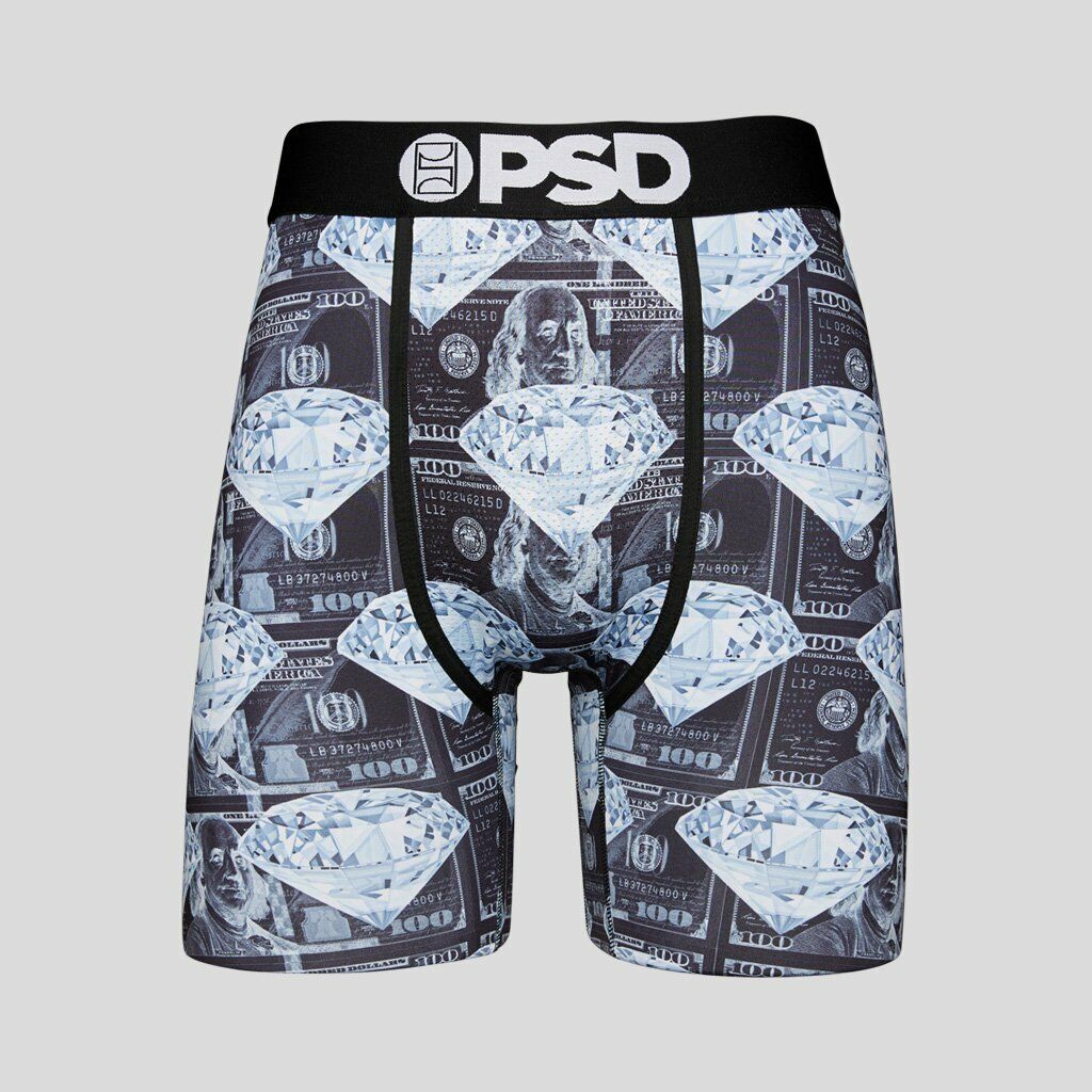 PSD Dark Money Diamonds Benjamin Franklin Boxer Briefs Mens underwear  321180034