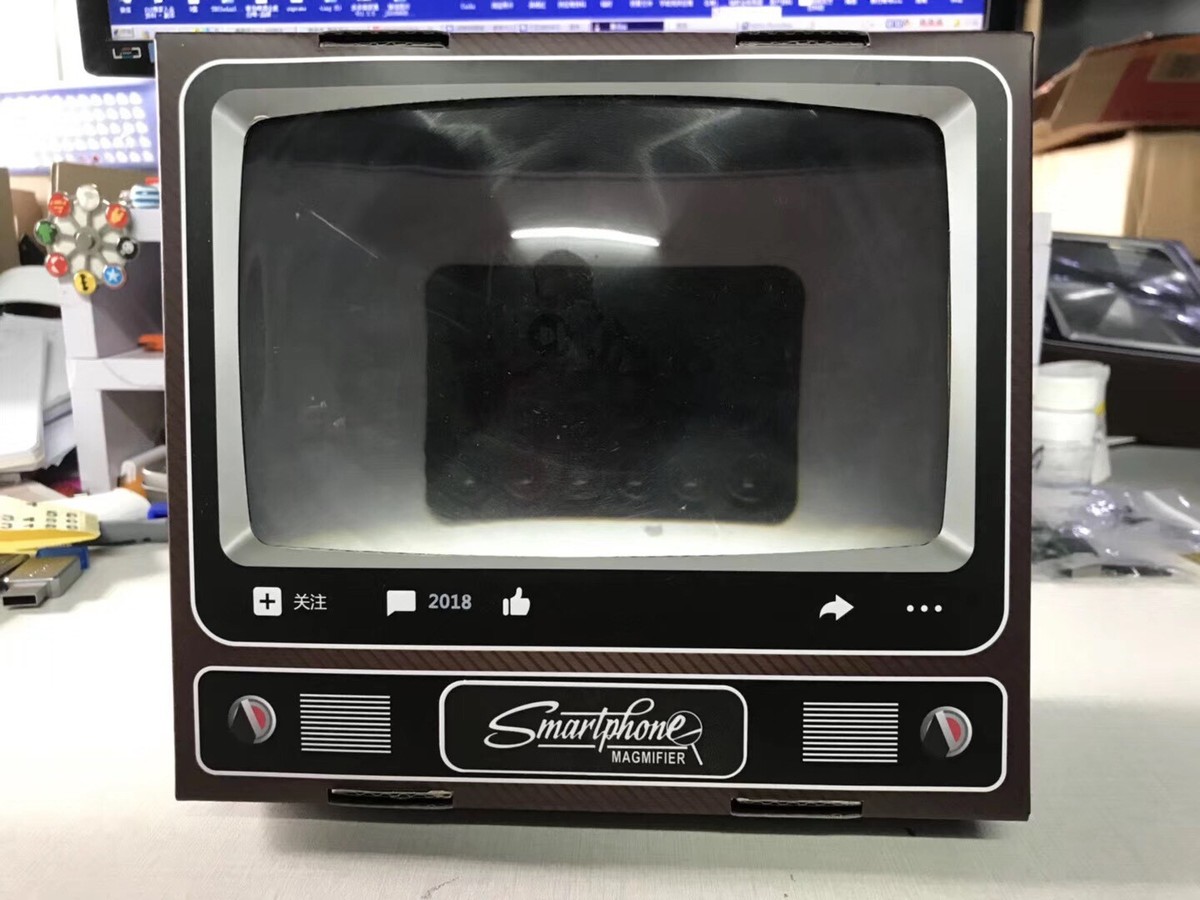 Mini Tv Phone Retro Tv Screen Magnifier Tv Para Telefono Retro TV