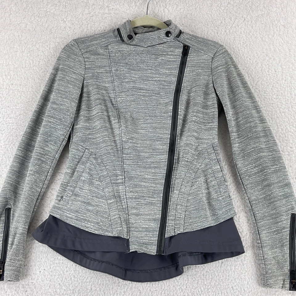 Chaqueta Lululemon Bust A Move Mujer Talla 6 Denim Cercanías Cuchara Plateada Gris Pizarra Foto 3 de 4