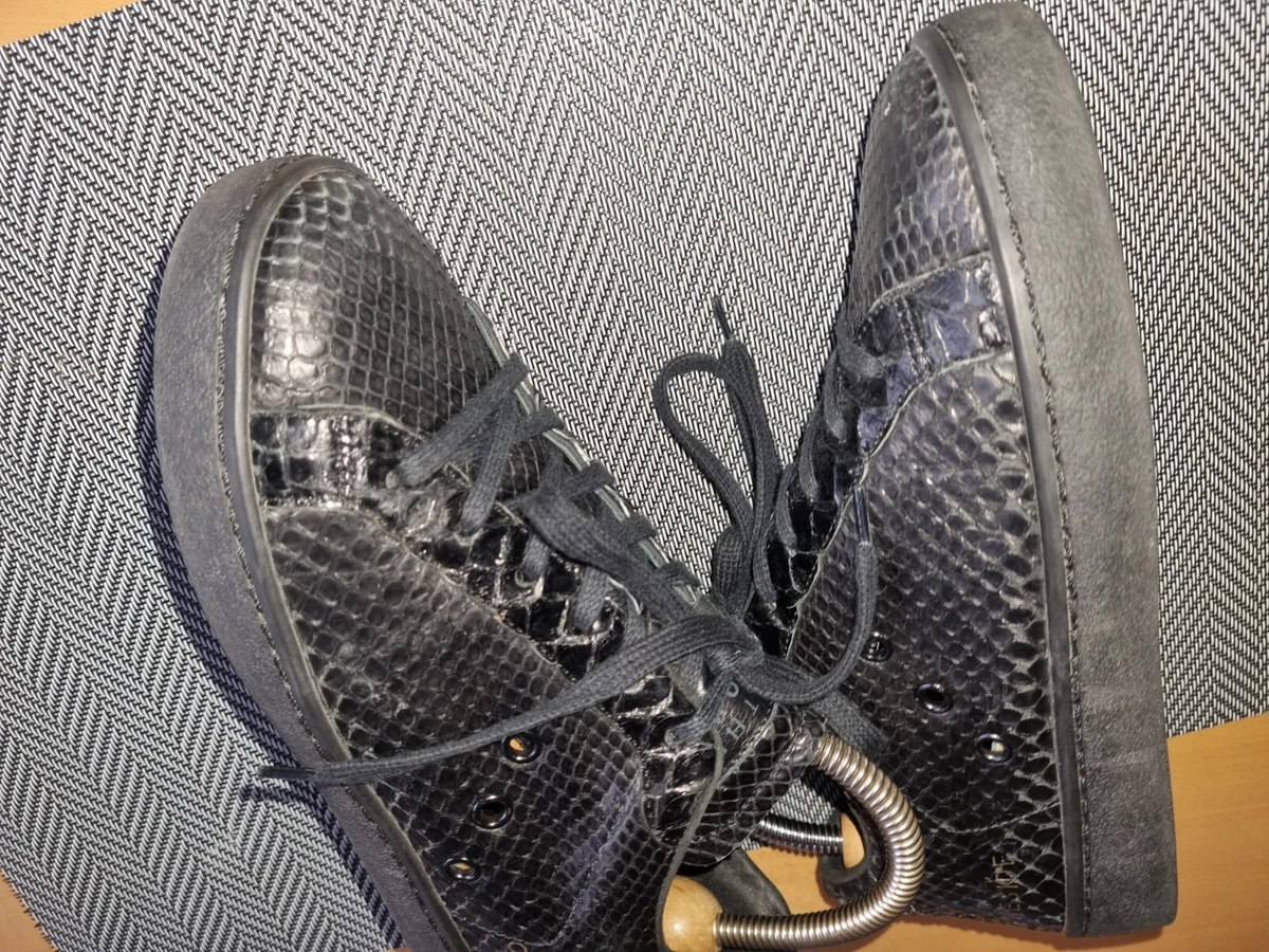 Sneaker Leather Crown Sneaker Halbschuhe Schwarz  Gr.36 Top Zustand!