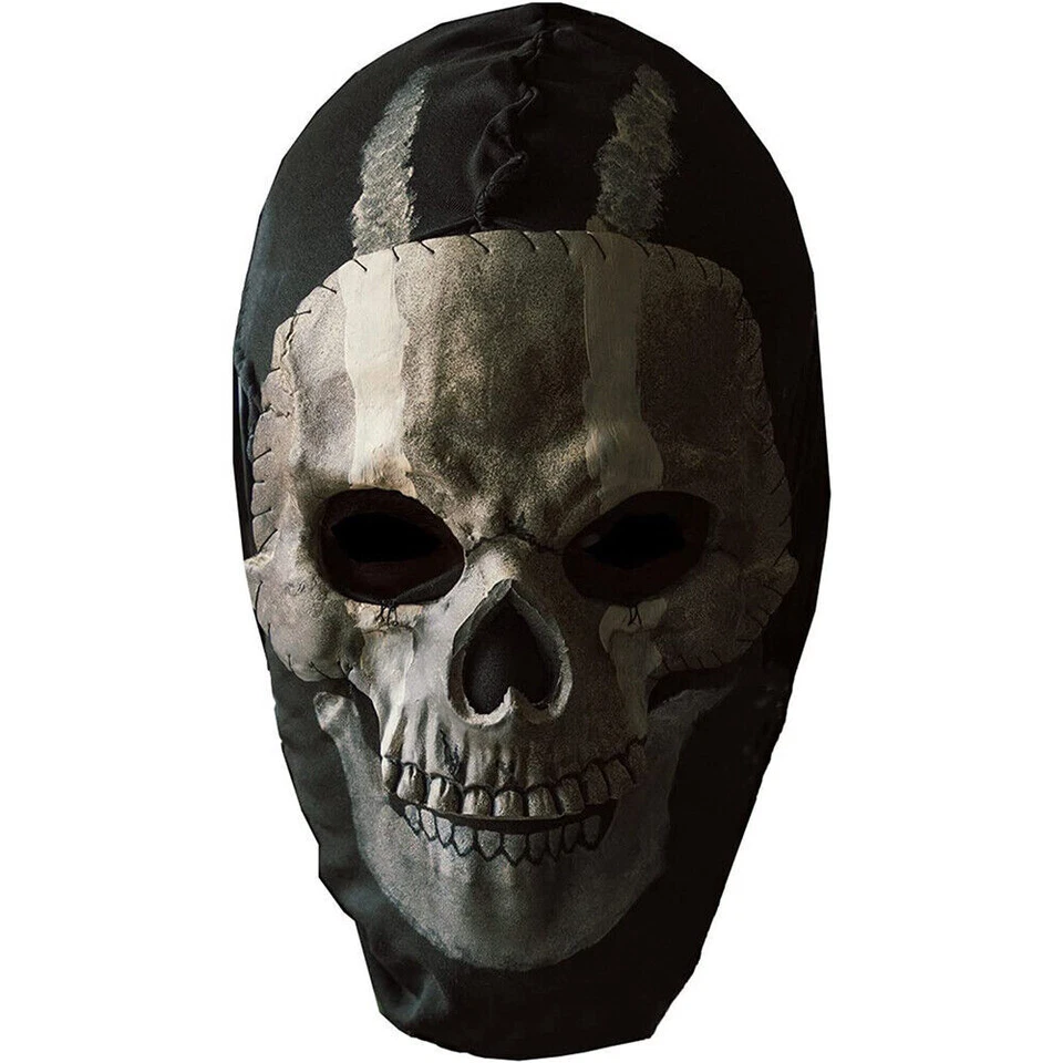 Call of Duty Ghost Mask Adult Balaclava Hat + Skull Face Mask Cosplay Costume - Image 4 of 4