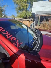 21" Black Stainless Antenna Mast Power Radio AM/FM for CHEVY SILVERADO 2006-2025