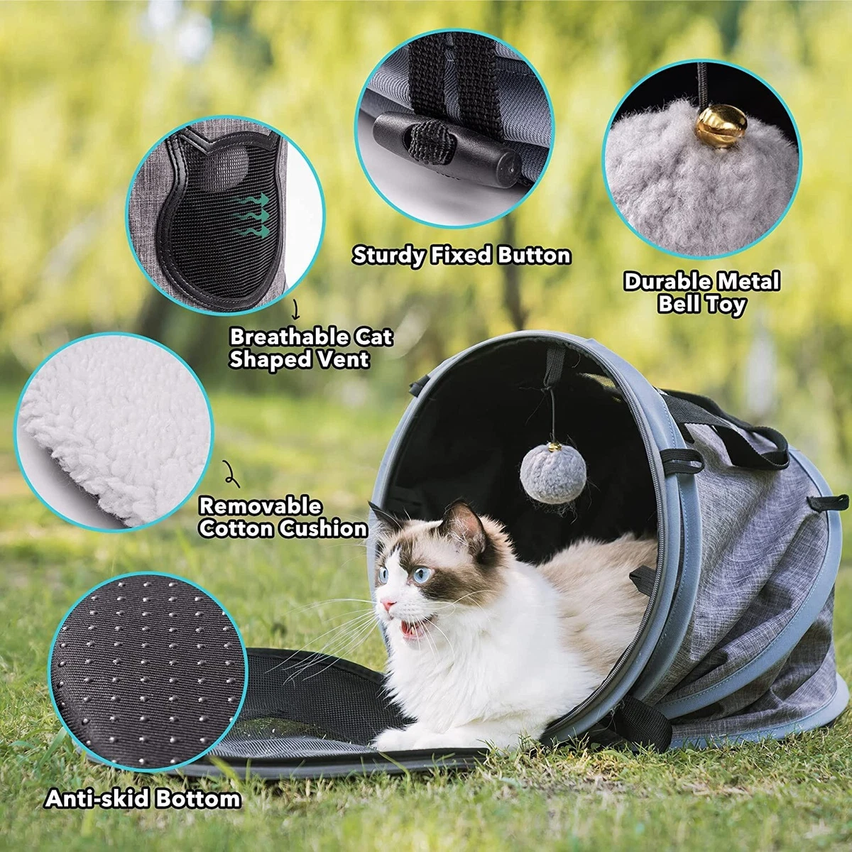 Cat bed carrier top
