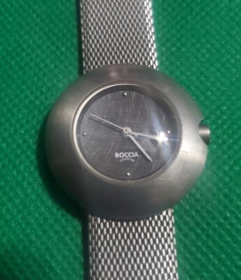 Womans BOCCIA Titanium Watch Mesh Band 