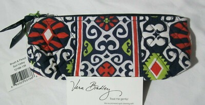 Vera Bradley SUN VALLEY Brush & Pencil COSMETIC CASE for PURSE Tote BACKPACK NWT